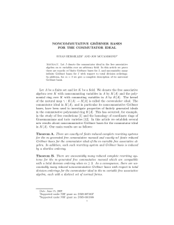 Noncommutative Gr bner bases for the commutator ideal