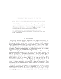 Conjugacy languages in groups