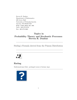 Stirling's Formula Derived from the Poisson Distribution