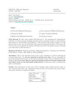 Differential Equations