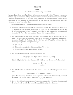 Exam #1