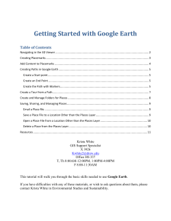 Google Earth Basics