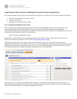 Google Fusion Tables