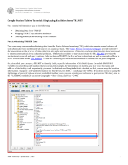 Google Fusion Tables
