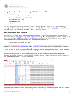 Google Fusion Tables
