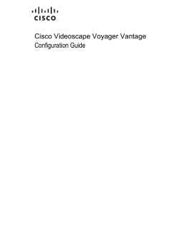 Cisco Videoscape Voyager Vantage Configuration Guide