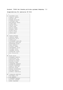 Gruppindelning Det svenska politiska systemet, stv 1, HT12.pdf