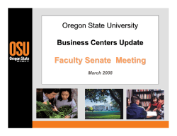 Business Centers Update