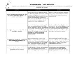 Diagnosing Your Job Search Roadblocks