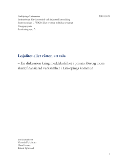 Meddelarfrihet vid offentliga upphandlingar i Link&ouml;pings kommun.pdf