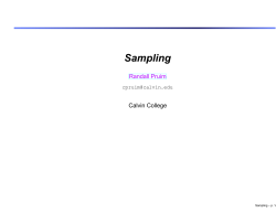 Sampling Distributions notes