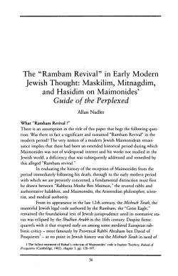 The Rambam Revival
