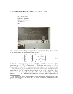 A nonlinearizable cubic-linear mapping