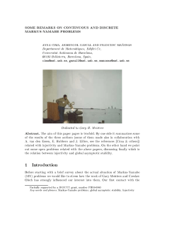 Some remarks on continuous and discrete Markus-Yamabe problems