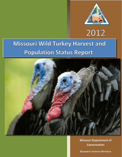 2012 Missouri Wild Turkey Harvest and Status Report