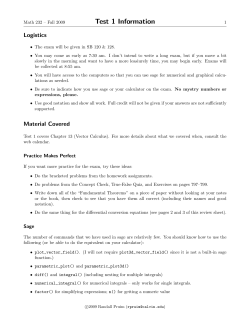 Info Sheet
