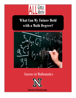 the wide-ranging careers available to you with a degree in mathematics