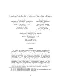 Boundary Controllability of a Coupled Wave/Kirchoff System