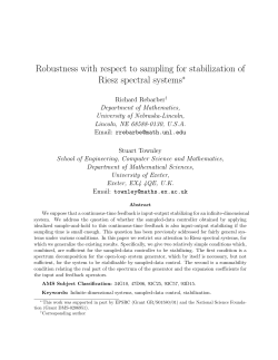 Robustness with Respect to Sampling for Stabilization of Riesz Spectral Systems
