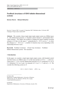Feedback Invariance of SISO infinite-dimensional systems