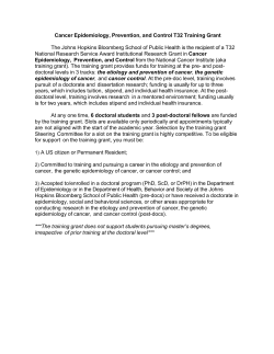 Click here for a detailed description of the T32 Training Grant