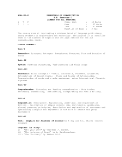 Common for all Branches