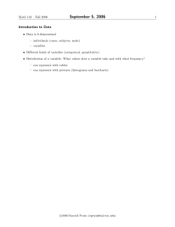 Daily outline sheets