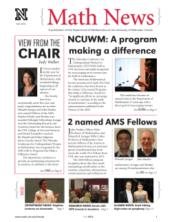 Fall 2013 newsletter