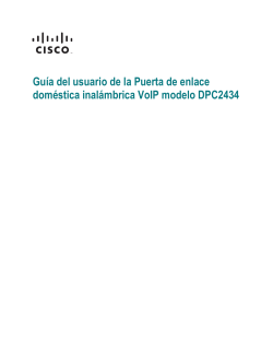 Model DPC2434 VoIP Wireless Home Gateway User&acirc;&euro;&trade;s Guide (Spanish)
