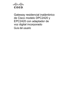 Cisco Model DPC2420 and EPC2420 Wireless Residential Gateway with Embedded Digital Voice Adapter User Guide (International Spanish)