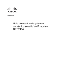 Model DPC2434 VoIP Wireless Home Gateway User Guide (Portuguese)