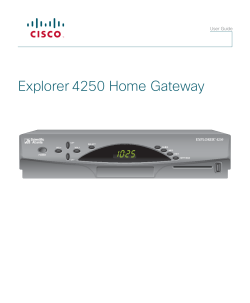 Explorer 4250 Home Gateway User Guide