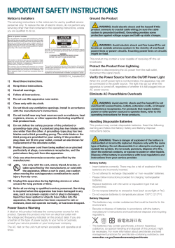 Cisco 4682DVB High-Definition PowerKEY Dual Tuner Interactive Safety Sheet (English)