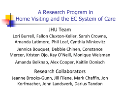 Early Childhood - Home Visitation