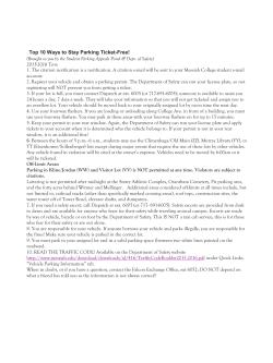 Top Ten Ways to Stay Parking Ticket Free