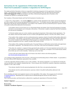 DrPH (Preliminary/Final)