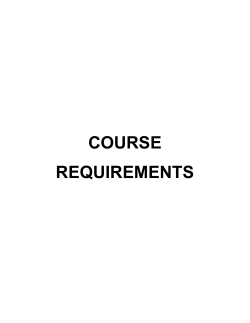 Course Requirements