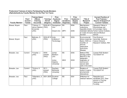 Predoctoral Trainees