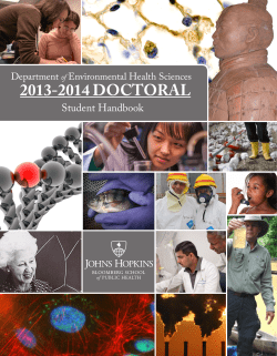 2013 - 2014 Doctoral Student Handbook
