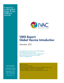 IVAC VIMS Report December 2012