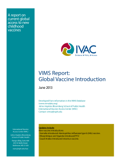 VIMS Report June 2013