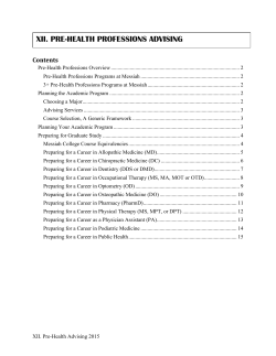 Pre-Health Program Advising