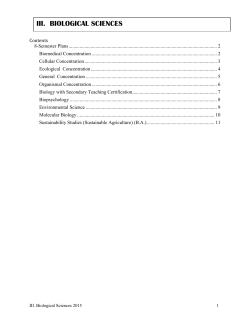 Biological Sciences