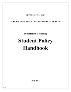 Student Policy Handbook