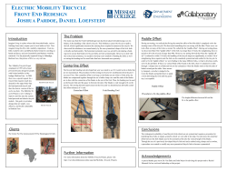 Mobility Trike Project - Front End Redesign