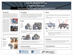 Mobility Tricycle Project - Rear Axle Redesign