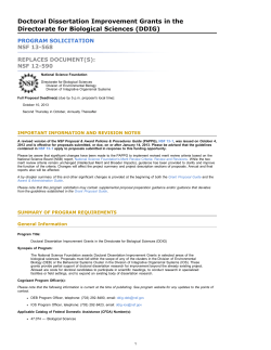 Doctoral Dissertation Improvement Grants