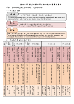 105學年度進修學士四年修課計畫表