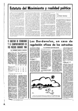 Estatuto del Movimiento y realidad pol&iacute;tica
