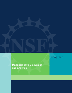 Management s Discussion and Analysis